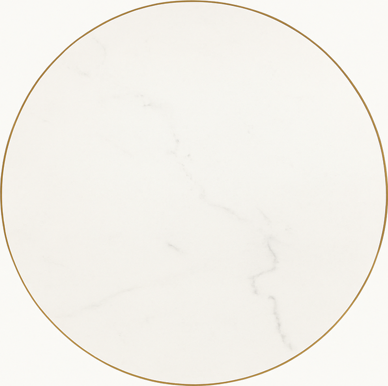 Tapis vinyle salle a manger veine de marbre blanc - TenStickers
