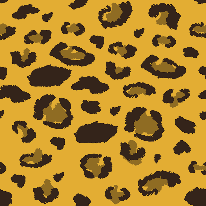 Tapis vinyle animal motif léopard - TenStickers