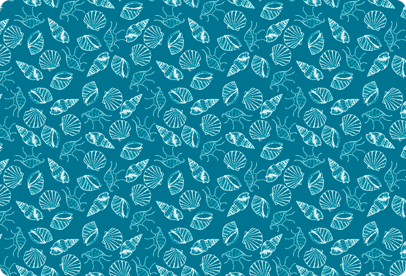 Tapis vinyle animal animaux de coquillage - TenStickers