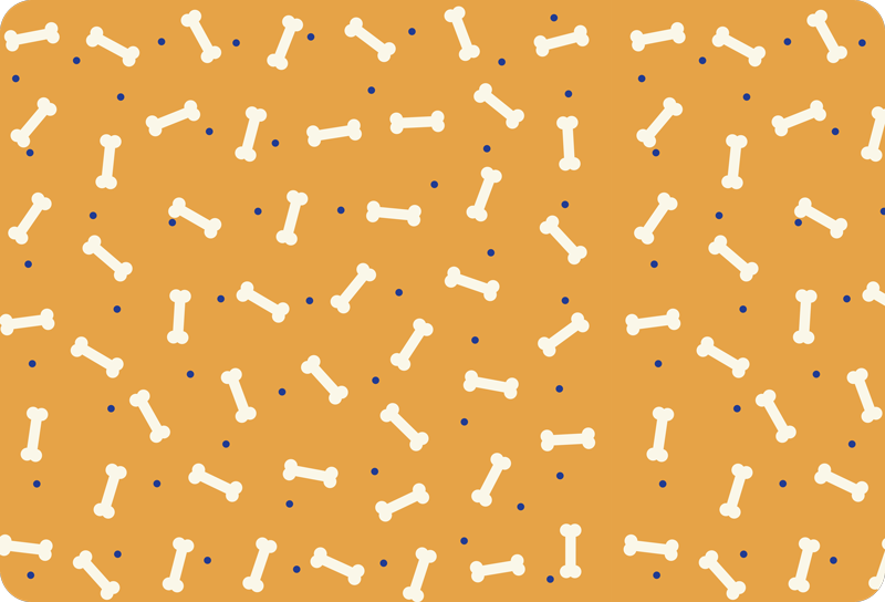 Tapis vinyle animal motif os orange - TenStickers