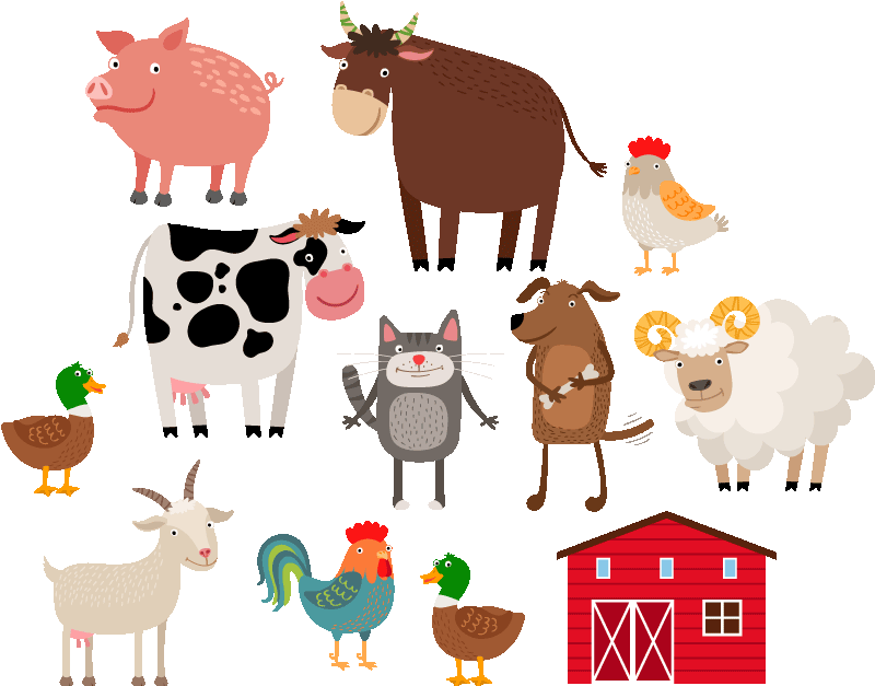 Tapis vinyle animal ferme pour décoration intérieure - TenStickers