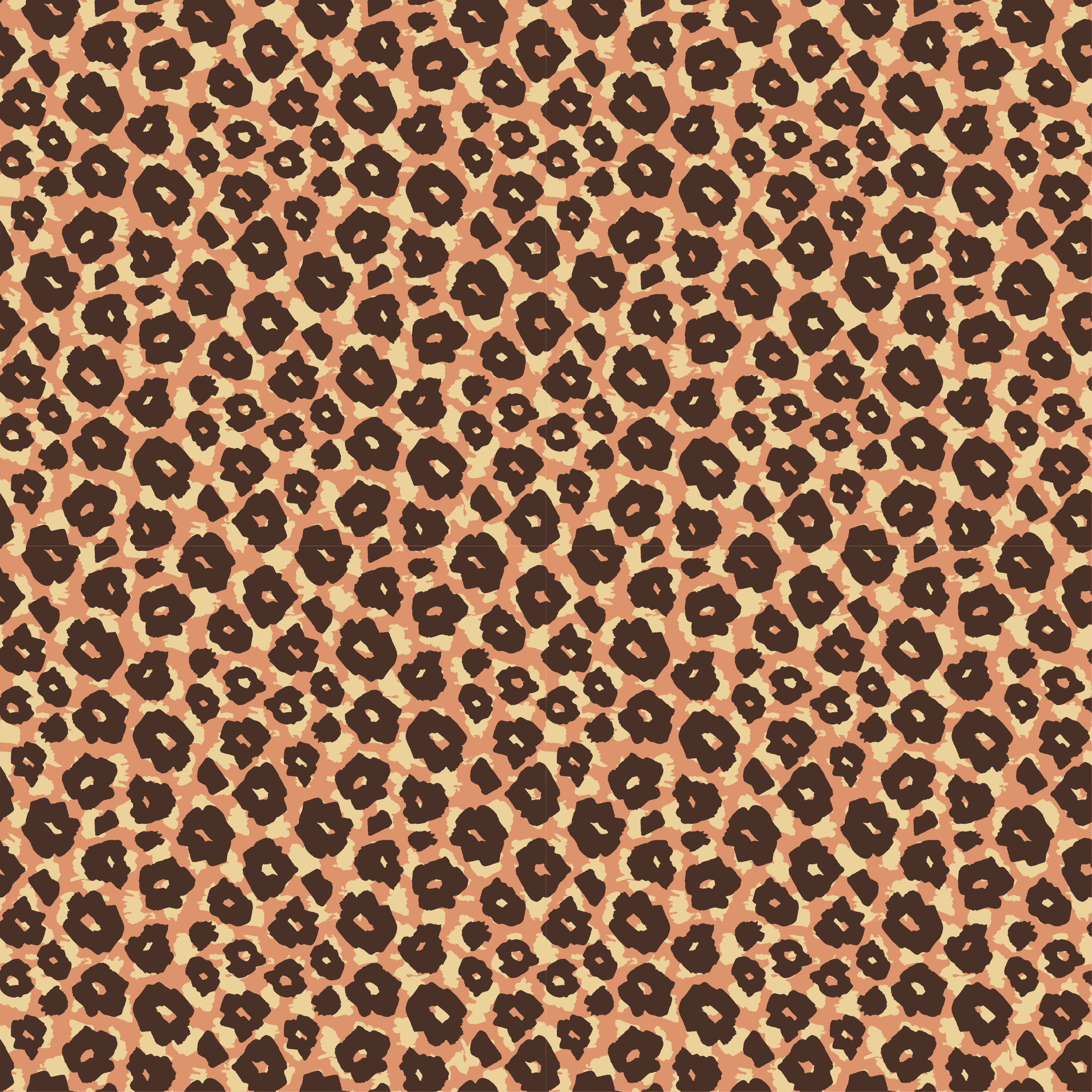 Tapis vinyle animal imitation léopard velouté classique - TenStickers