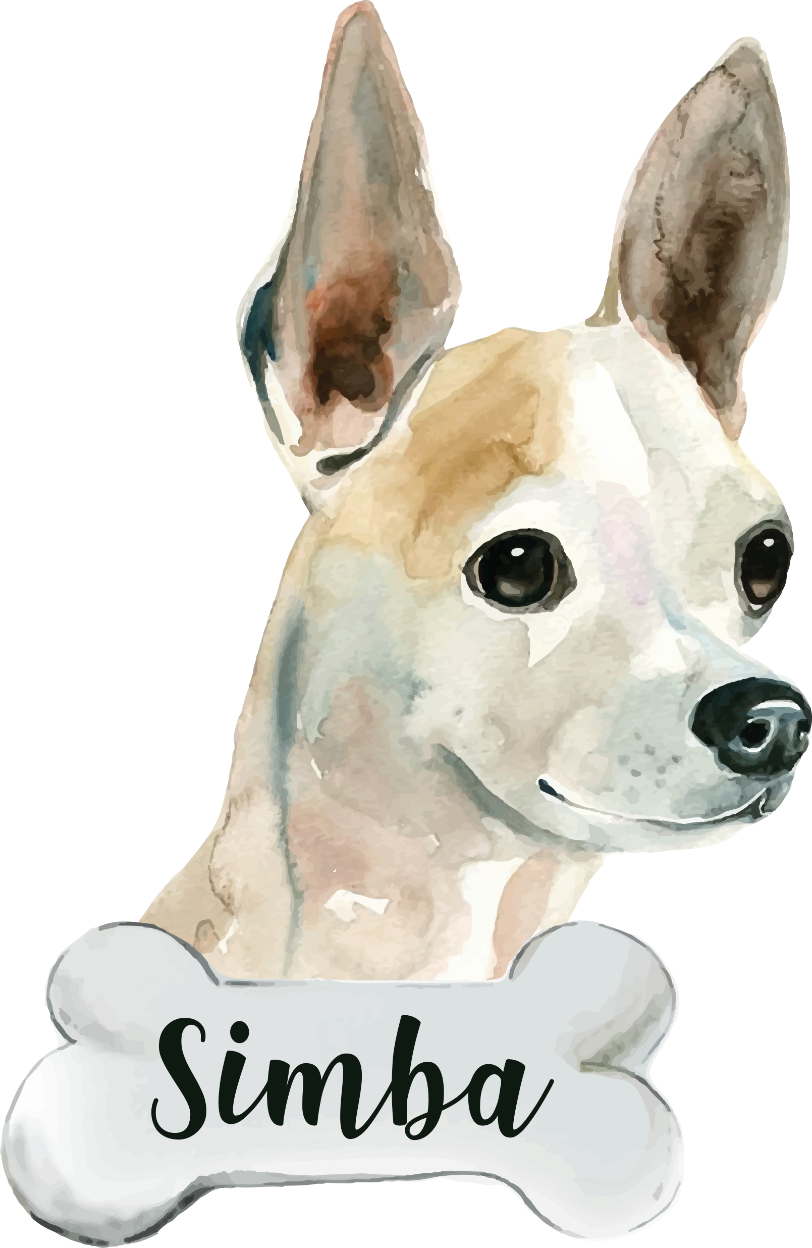 Tapis vinyle animal chien avec nom - TenStickers