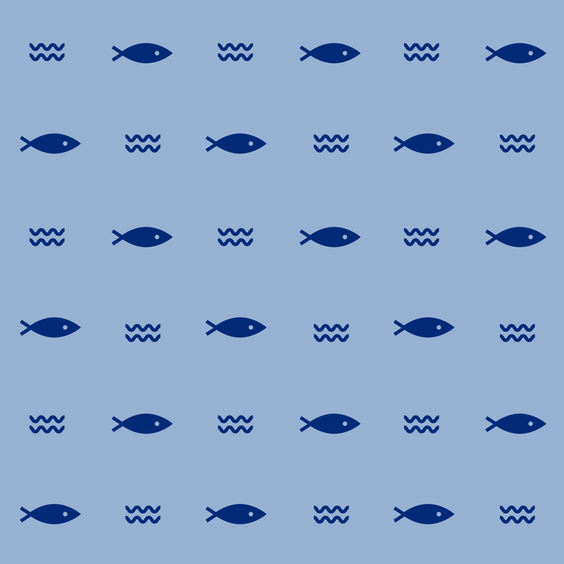 Tapis vinyle animal motif poisson décoratif - TenStickers