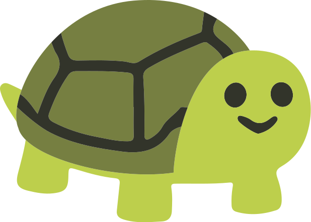 Tapis vinyle animal tortue souriante mignonne - TenStickers