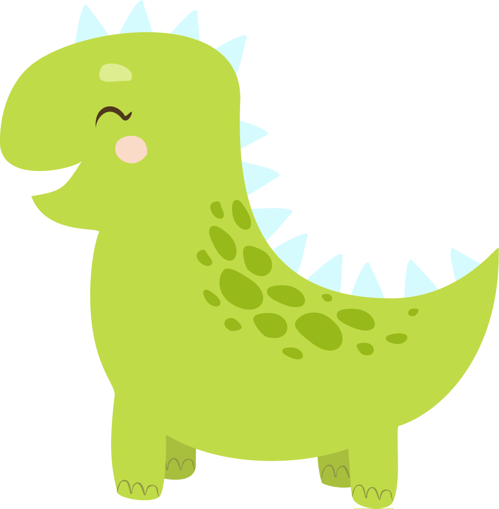 Tapis vinyle animal personnage dinosaure joyeux - TenStickers