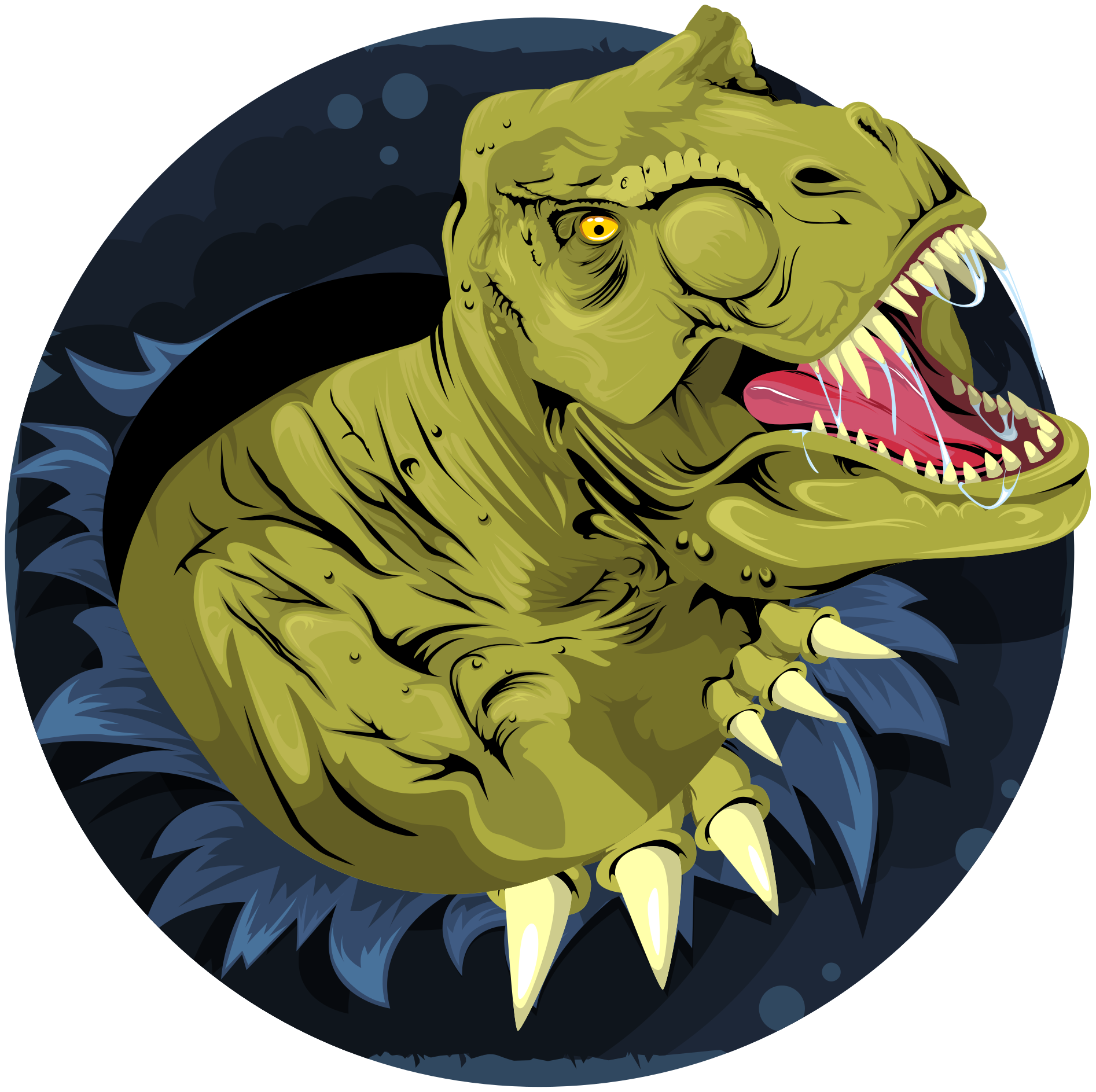 Tapis vinyle animal crâne de tyrannosaure rex - TenStickers