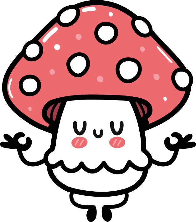 Tapis vinyle animal personnage champignon mignon - TenStickers