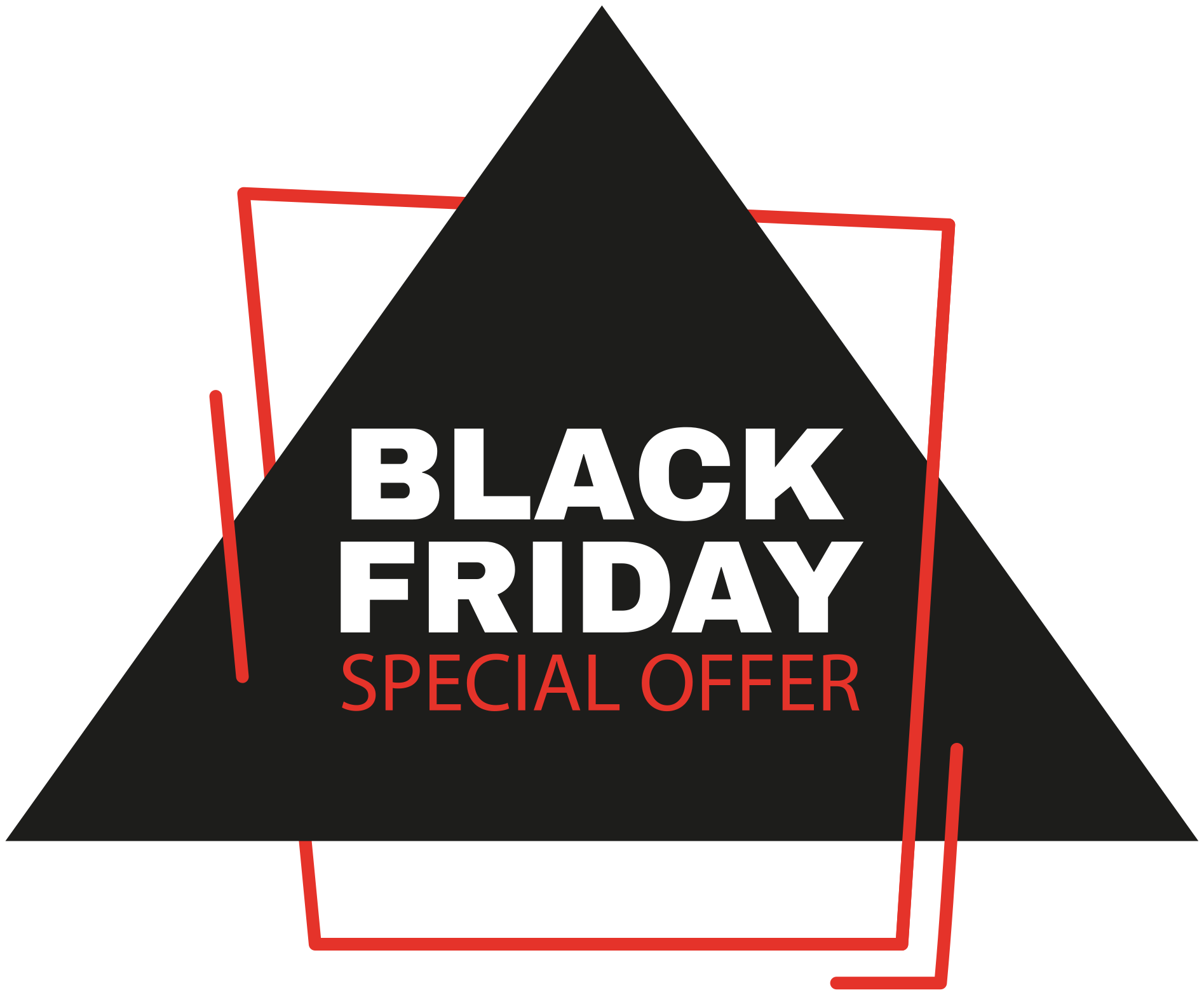 Tapis vinyle black friday panneau promotionnel - TenStickers