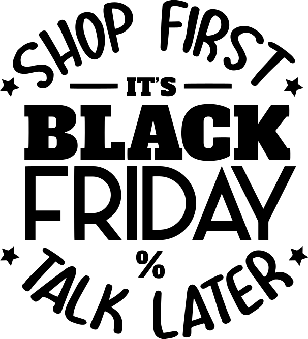 Tapis vinyle black friday achetez d'abord, parlez après - TenStickers