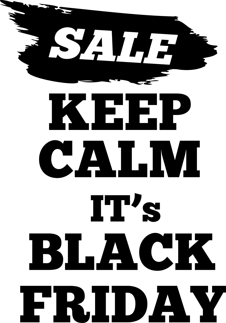 Tapis vinyle black friday banderole de promotion - TenStickers