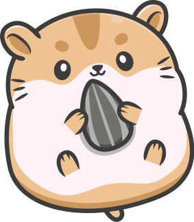 Tapis vinyle animal graphique de hamster mignon - TenStickers