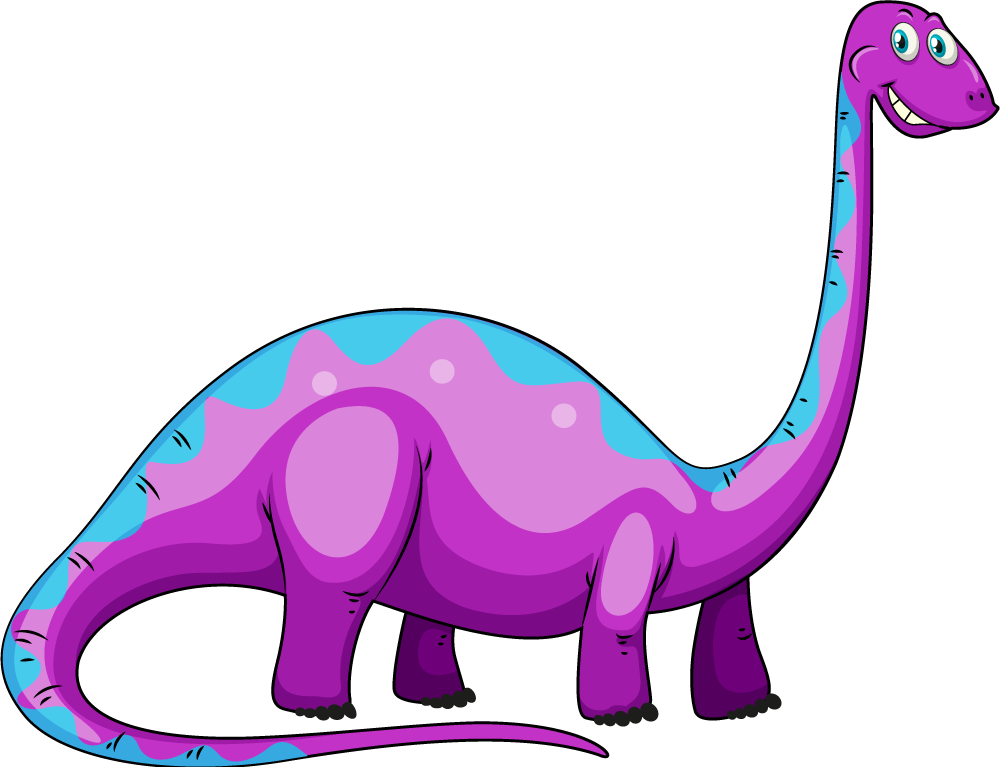 Tapis vinyle animal dinosaure violet amusant - TenStickers