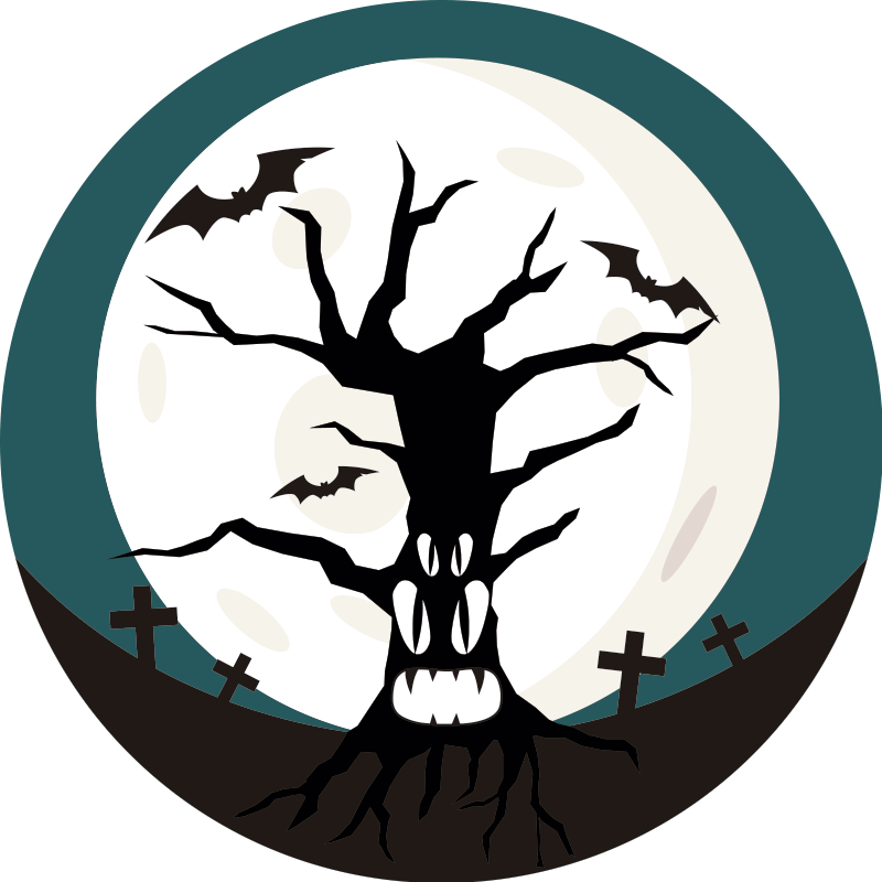 Tapis vinyle halloween ambiance effrayante - TenStickers