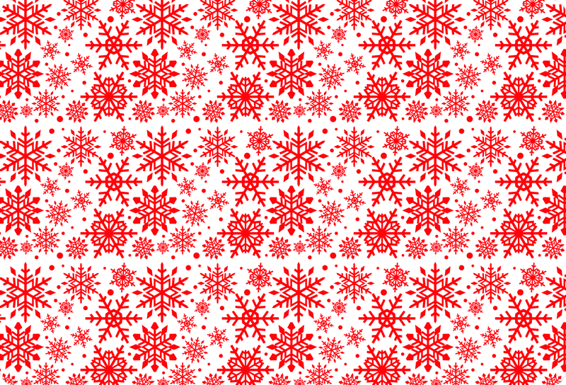 Tapis vinyle noël flocons rouges pour ordinateur - TenStickers