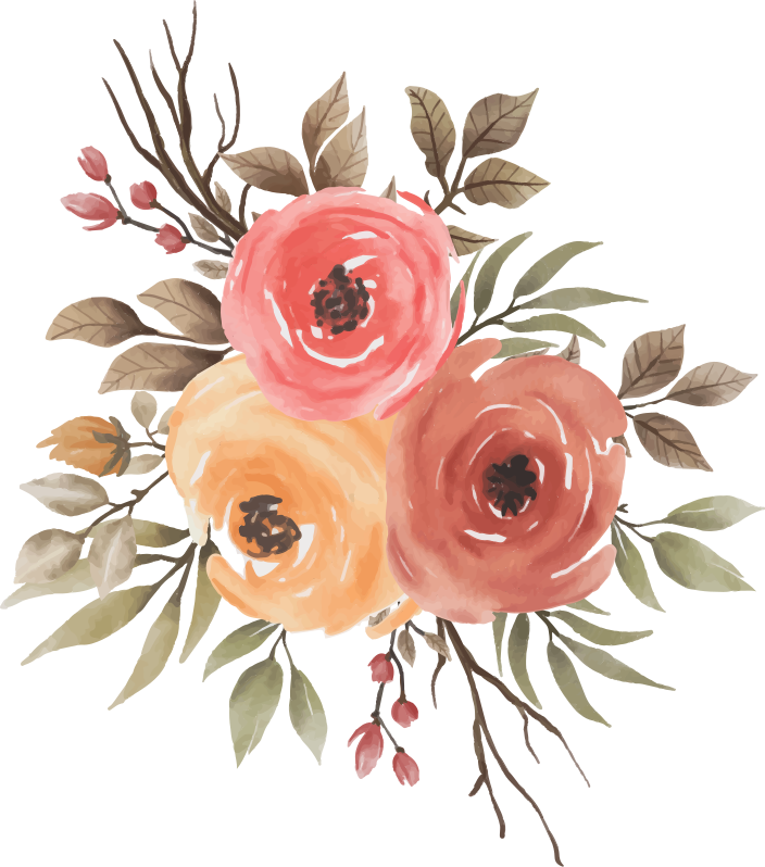 Tapis vinyle fleurs et plantes composition florale agréable - TenStickers