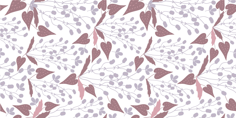Tapis vinyle fleurs et plantes motif fleurs pastel vintage - TenStickers