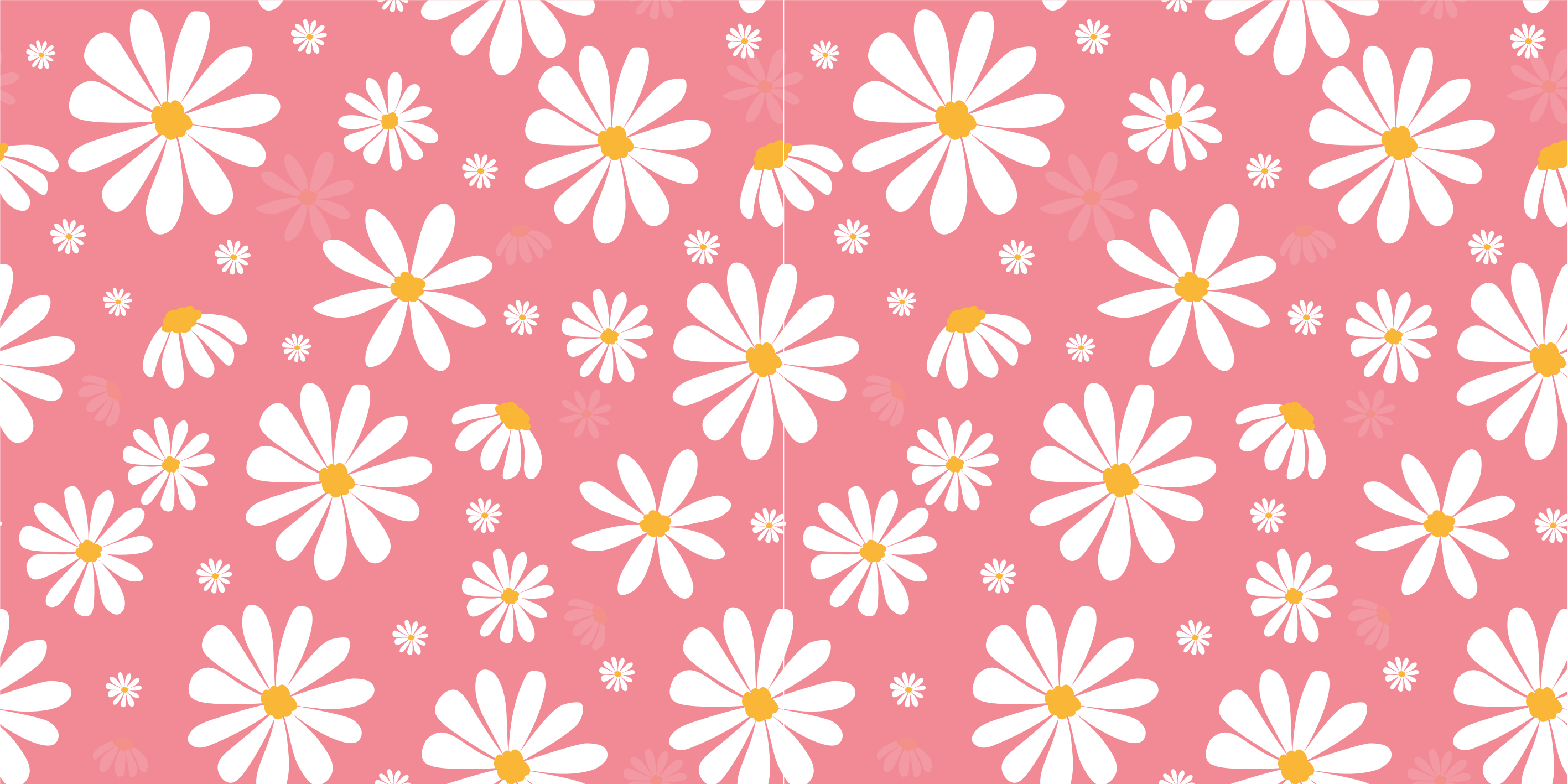 Tapis vinyle fleurs et plantes marguerites vintage - TenStickers