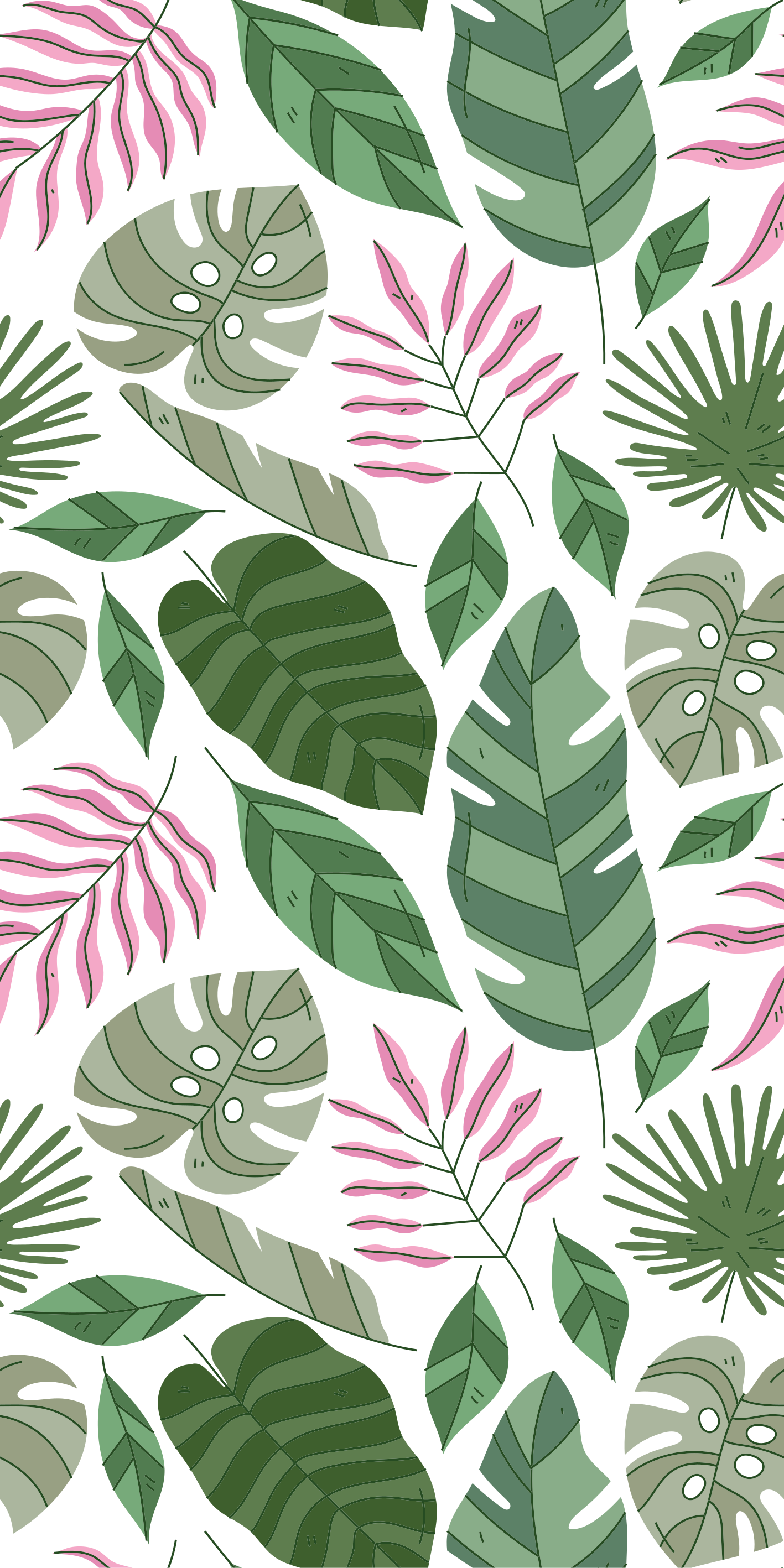 Tapis vinyle fleurs et plantes jardin tropical minimaliste - TenStickers