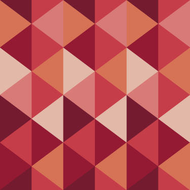 Tapis vinyle salle a manger triangles rouges et roses - TenStickers