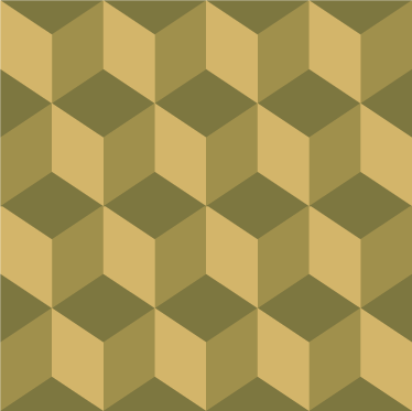 Tapis vinyle salle à manger cubes 3d beige - TenStickers