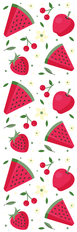 Tapis vinyle cuisine motif de fruits variés - TenStickers