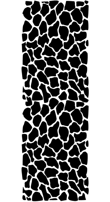 Tapis vinyle salle de bain motif girafe - TenStickers
