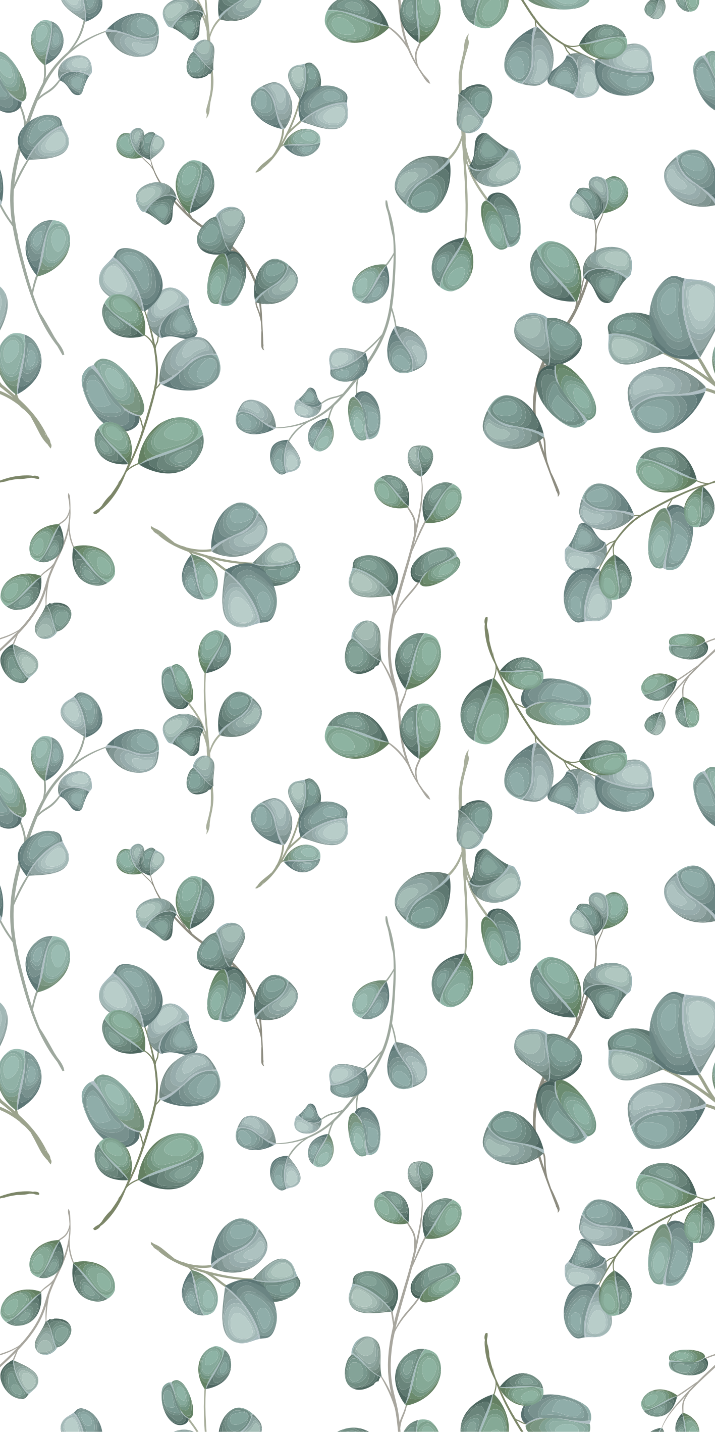 Tapis vinyle fleurs et plantes design eucalyptus - TenStickers