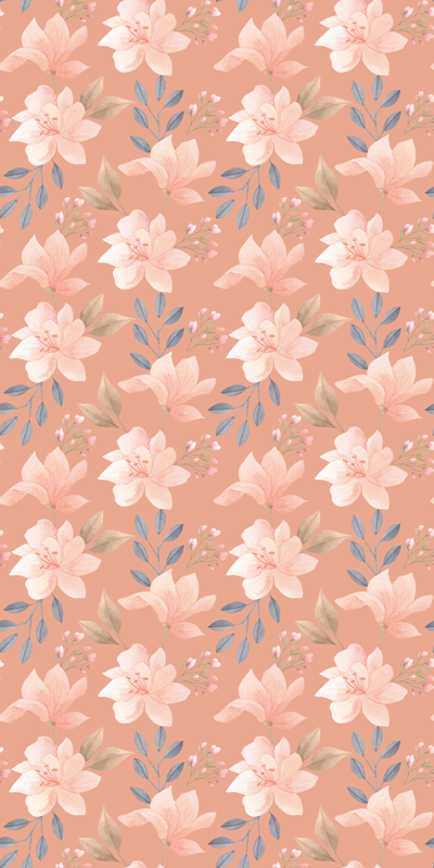 Tapis vinyle fleurs et plantes motif floral en fleurs - TenStickers