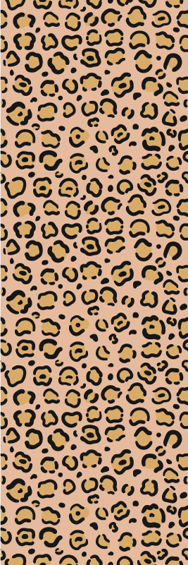 Tapis vinyle animal imprimé léopard pastel - TenStickers