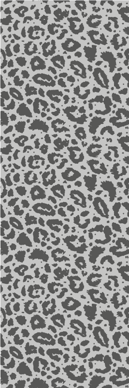 Tapis vinyle animal imprimé léopard gris classique - TenStickers