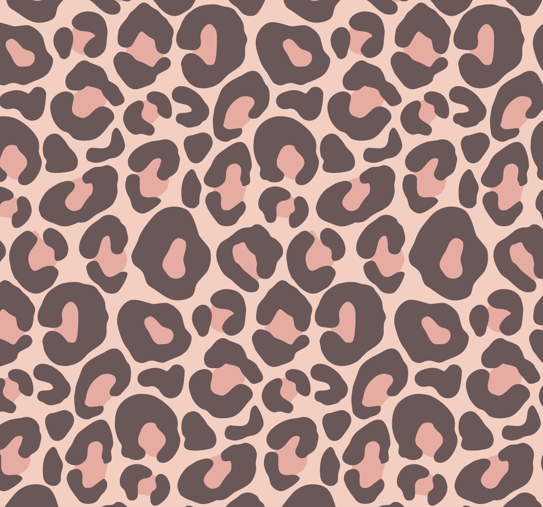 Tapis vinyle animal imprimé léopard rose - TenStickers