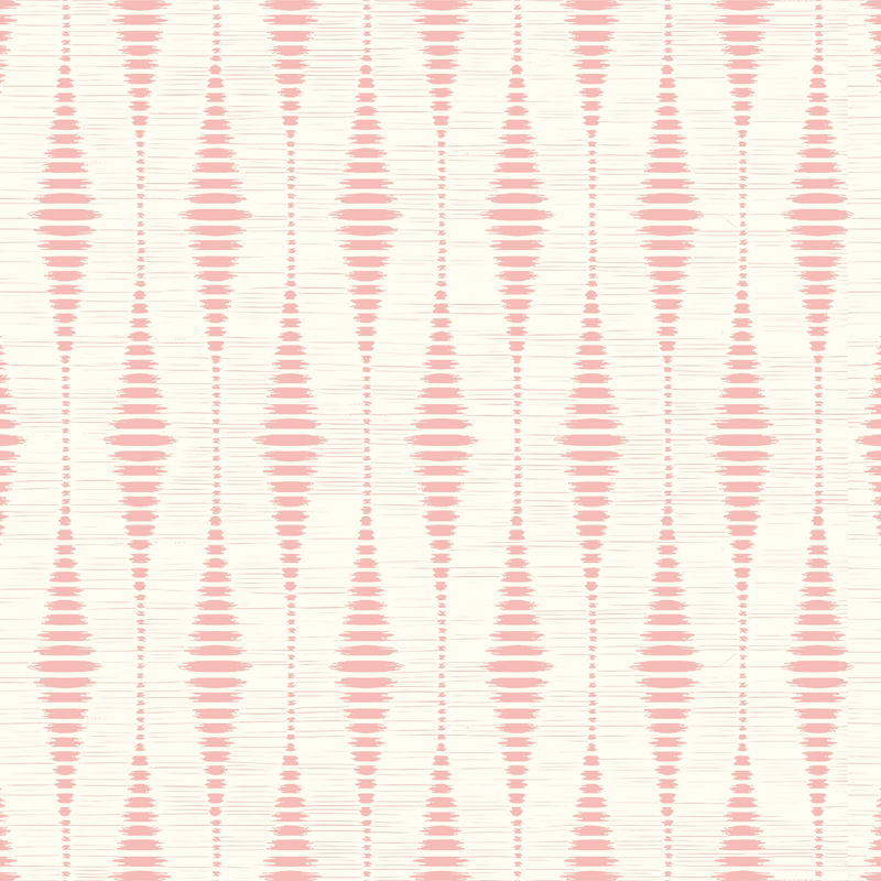 Tapis vinyle géométrique rose pastel ikat - TenStickers