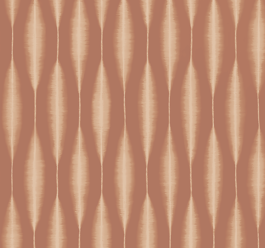 Tapis vinyle géométrique ikat kasuri mousse moka - TenStickers