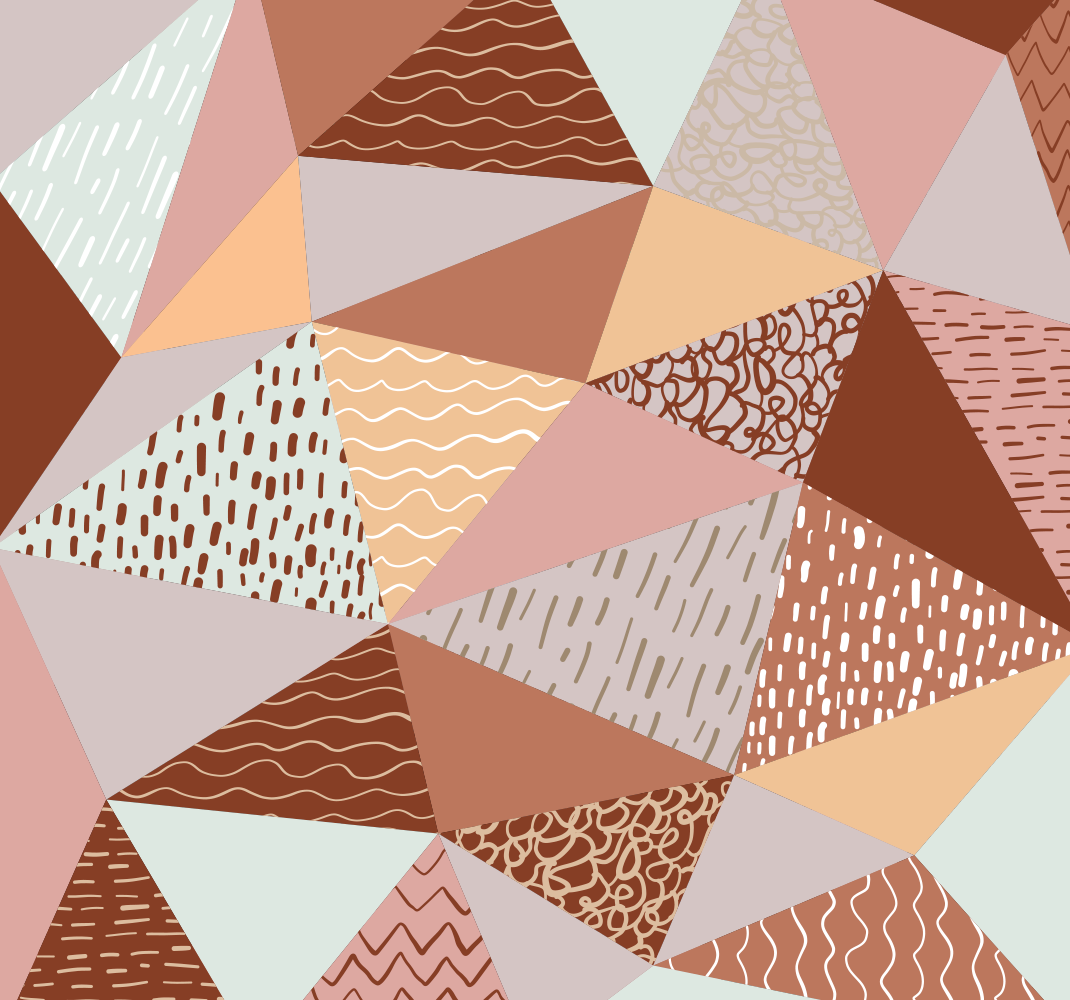 Tapis vinyle géométrique composition triangles - TenStickers