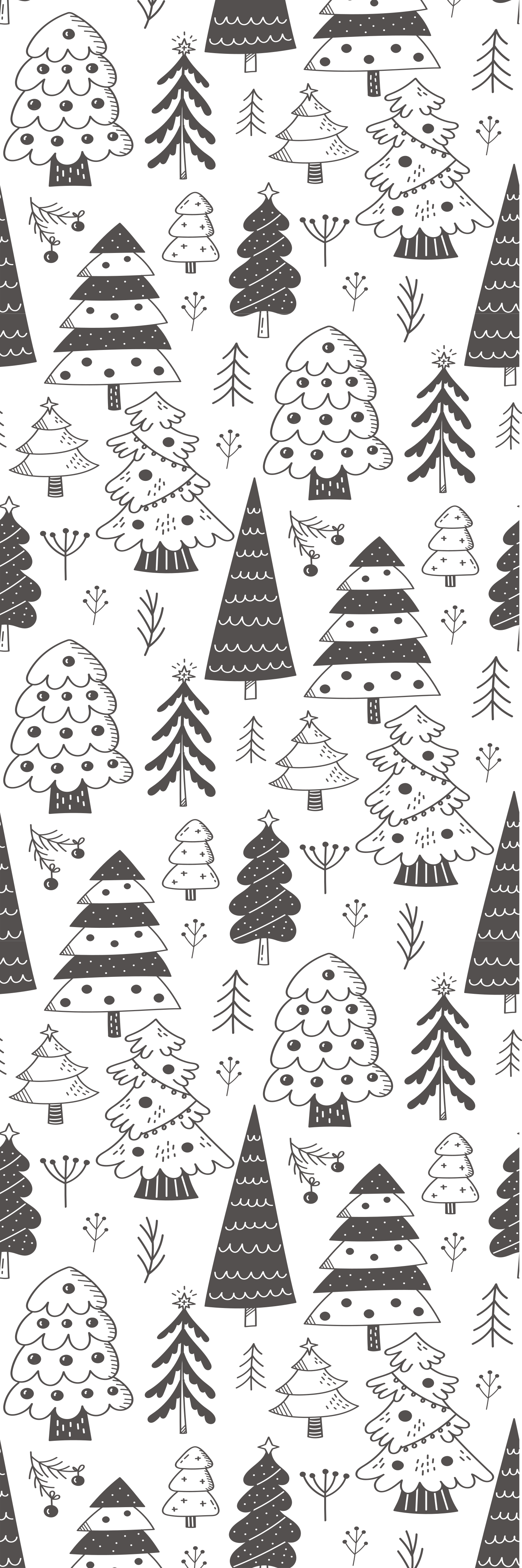 Tapis vinyle noël motif arbre de noël - TenStickers