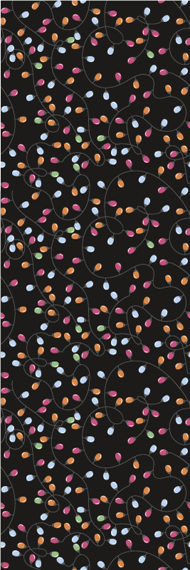 Tapis vinyle noël décorations lumineuses de noël - TenStickers