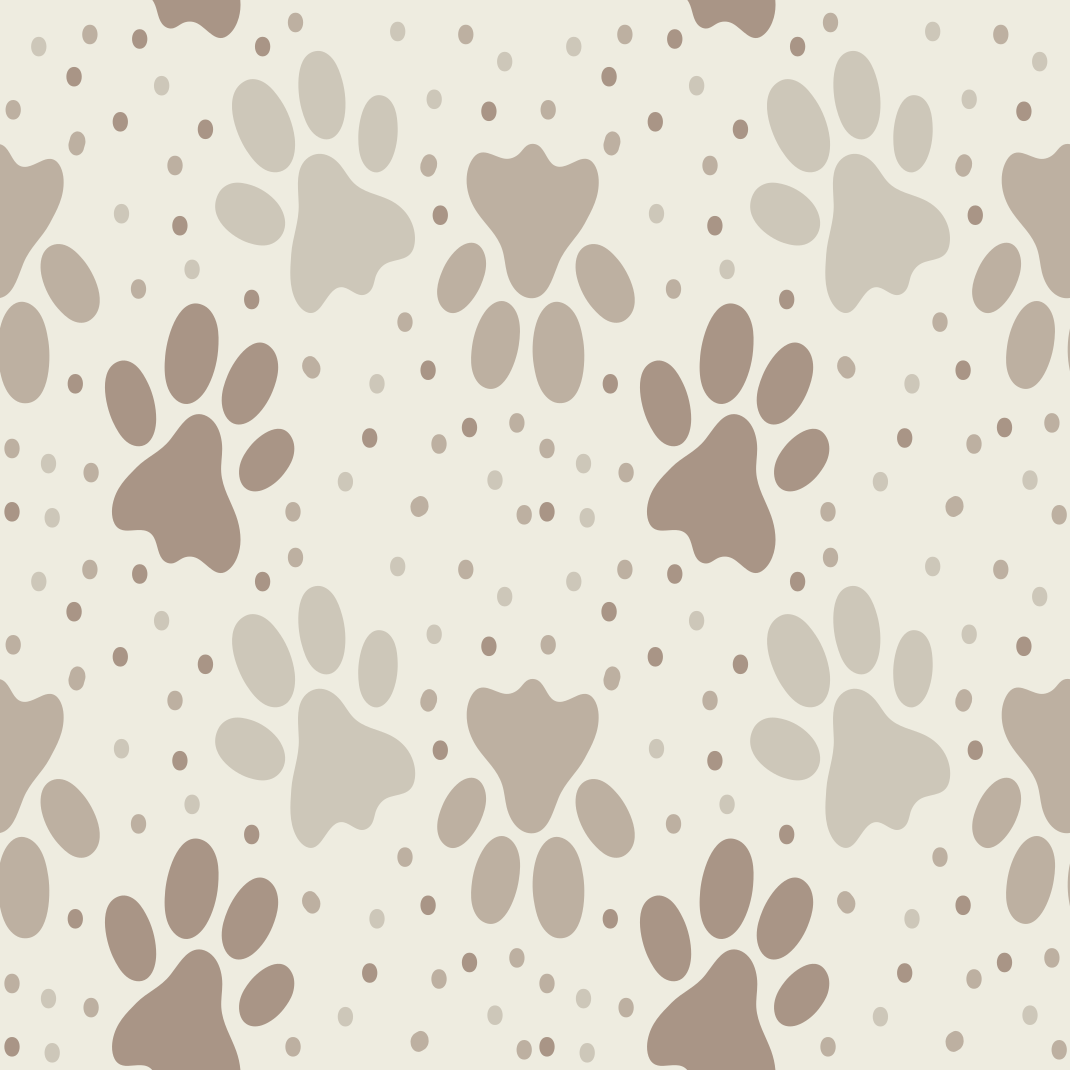 Tapis vinyle chambre empreinte de patte de chien - TenStickers