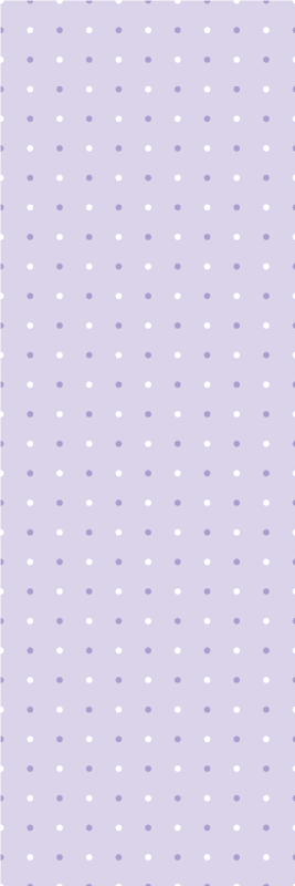 Tapis vinyle chambre motif pois violet et blanc - TenStickers