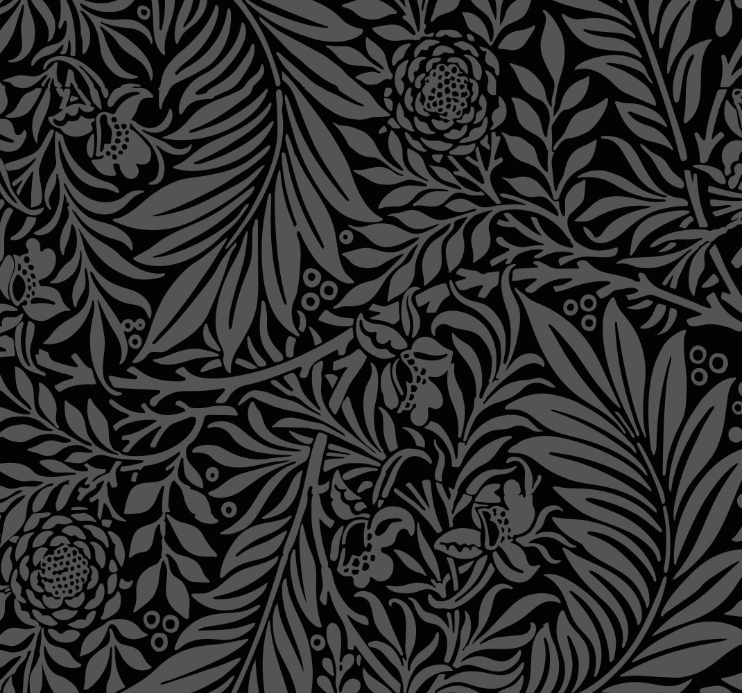 Tapis vinyle chambre motifs abstraits noirs halloween - TenStickers