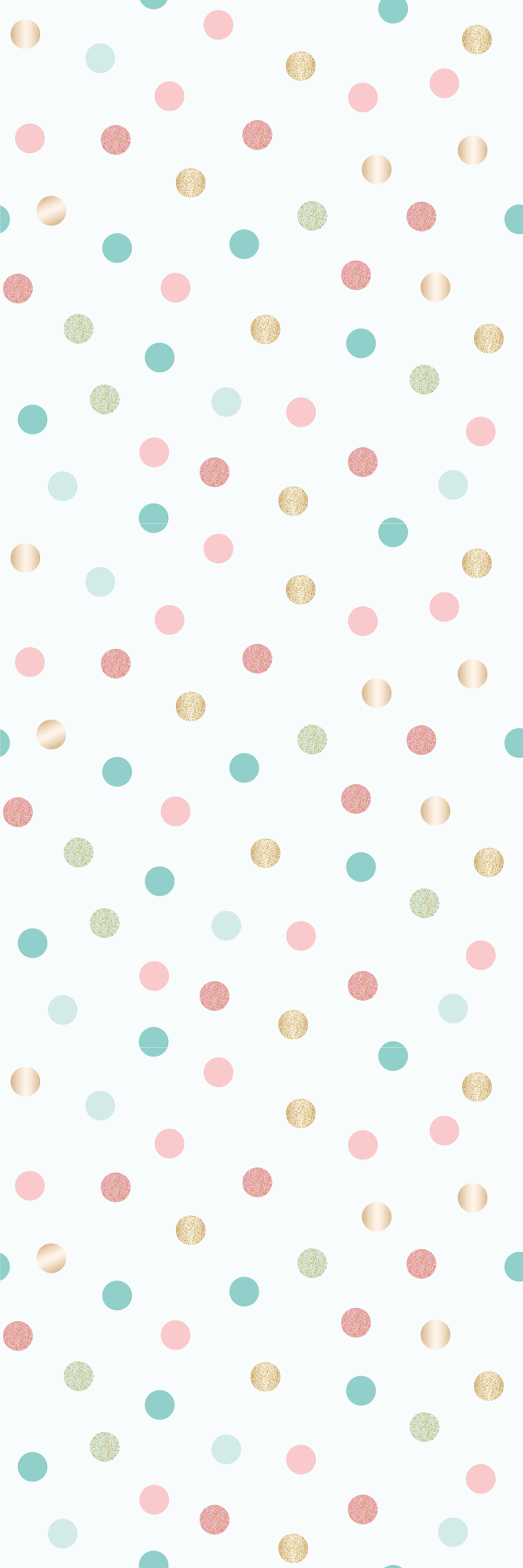Tapis vinyle chambre à pois confettis pailletés - TenStickers