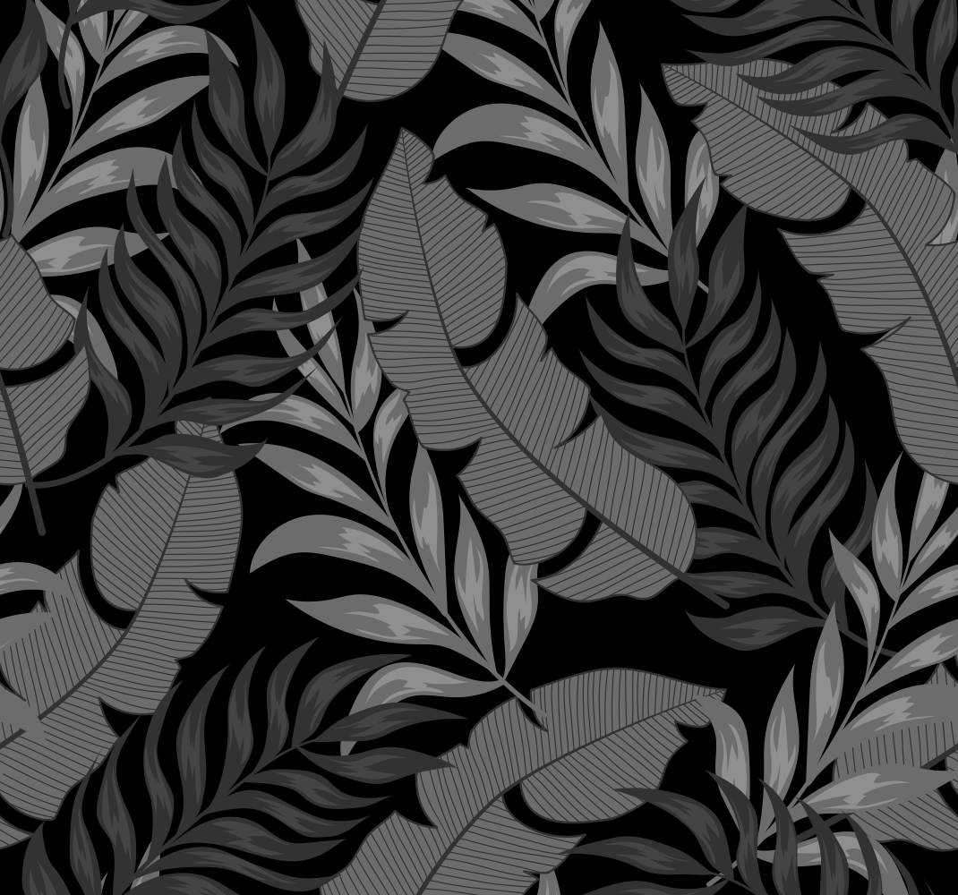 Tapis vinyle chambre feuillage jungle sombre - TenStickers