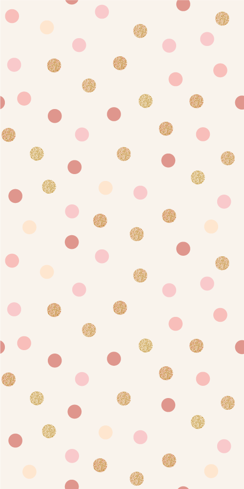 Tapis vinyle chambre motif pois irréguliers rose clair - TenStickers