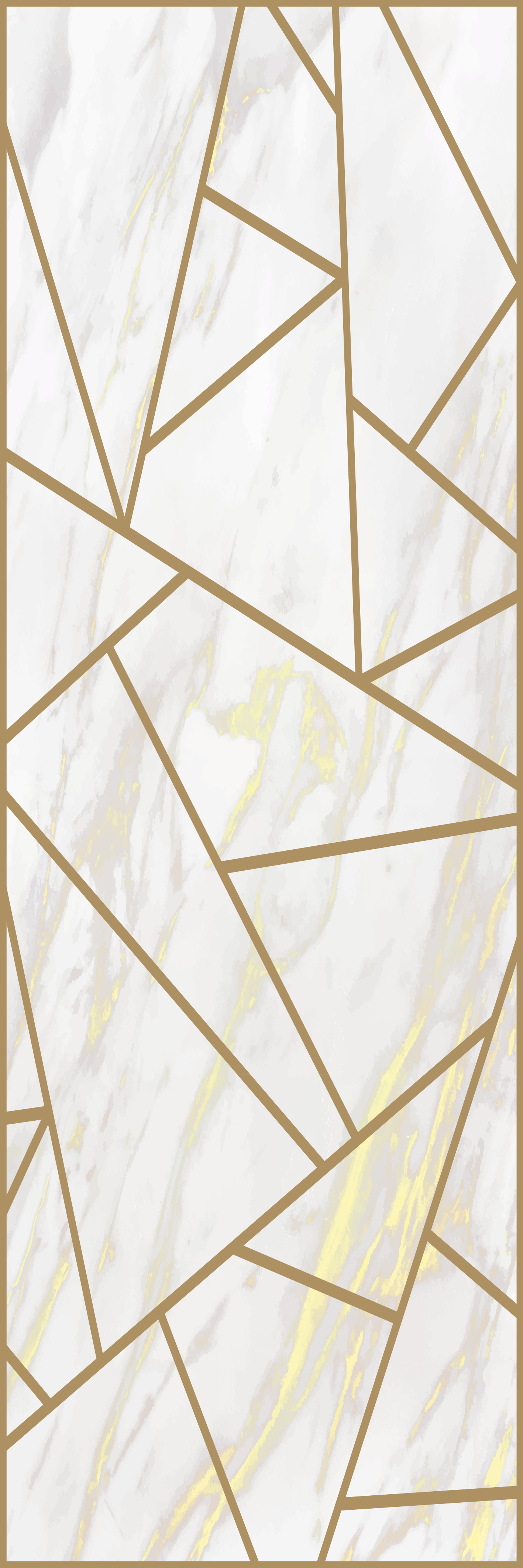 Tapis vinyle chambre mosaïque géométrique marbrée - TenStickers