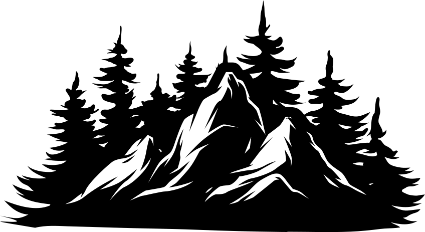 Tapis vinyle nature chaîne de montagnes - TenStickers