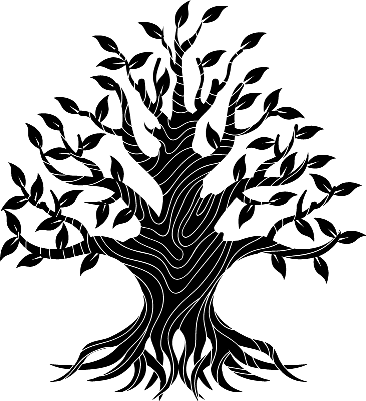 Tapis vinyle nature lignes de l'arbre de vie - TenStickers
