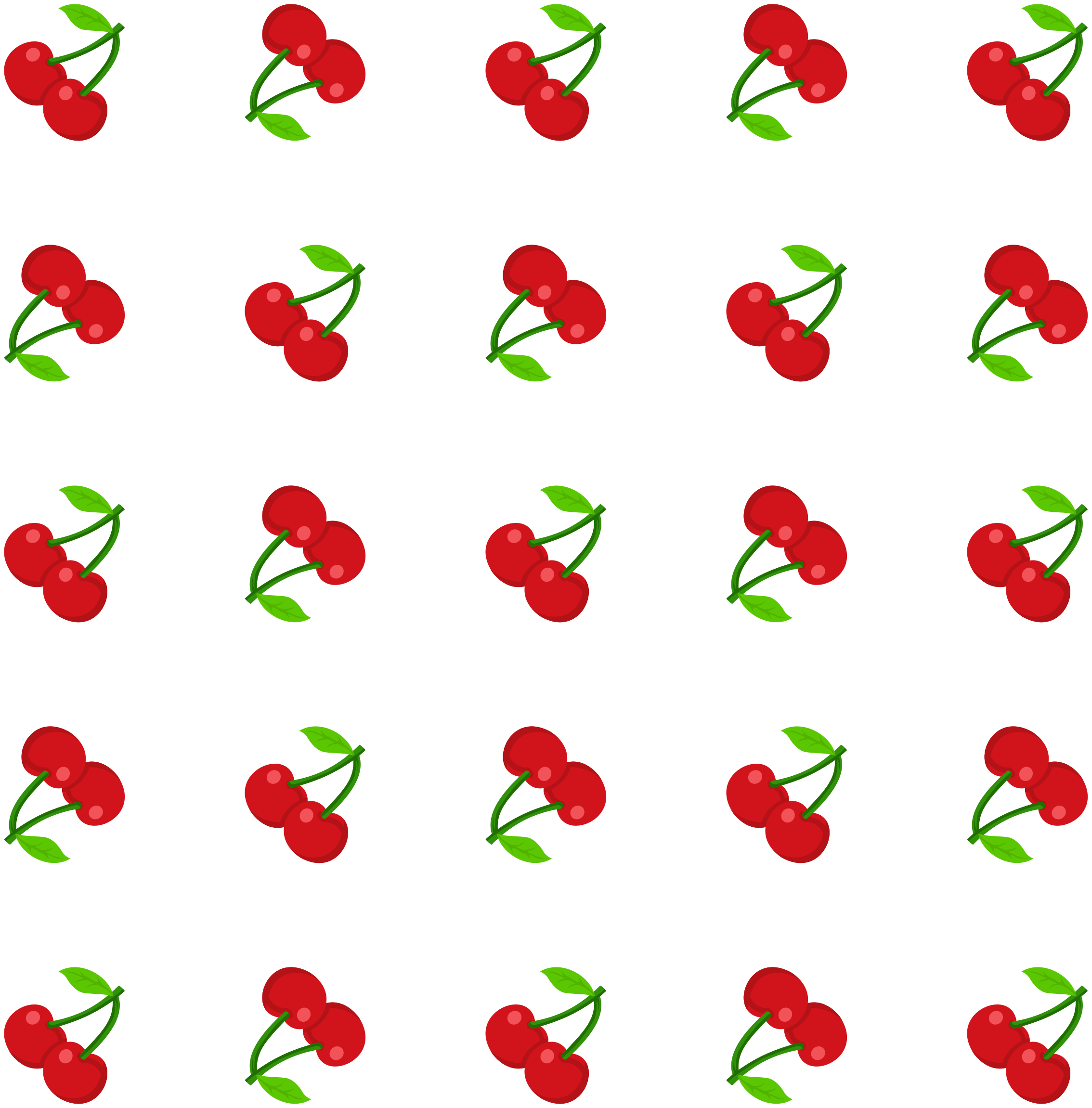 Tapis vinyle nature design cerises - TenStickers