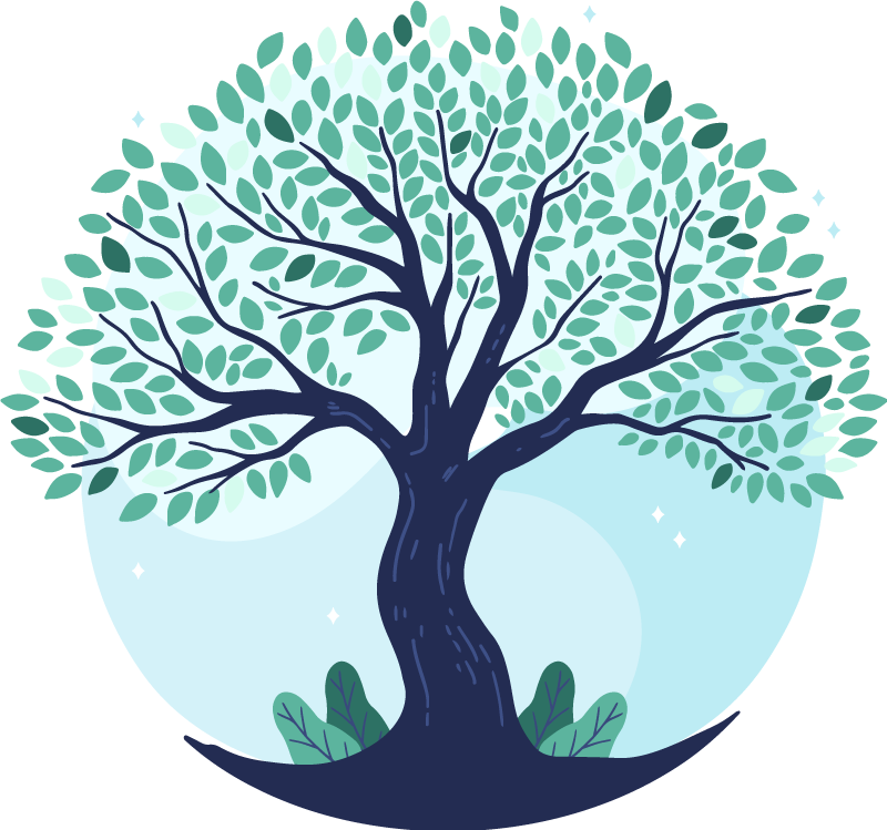 Tapis vinyle nature design d'arbre luxuriant - TenStickers