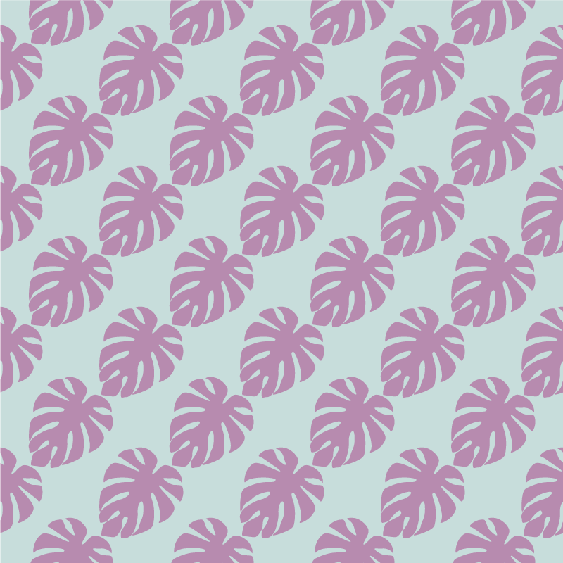 Tapis vinyle nature imprimé motif feuilles - TenStickers