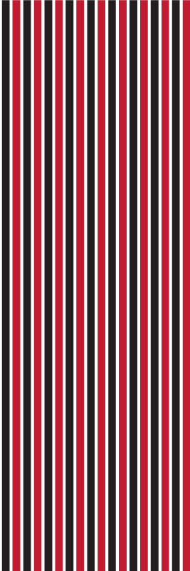 Tapis vinyle chambre motif vertical noir et rouge - TenStickers